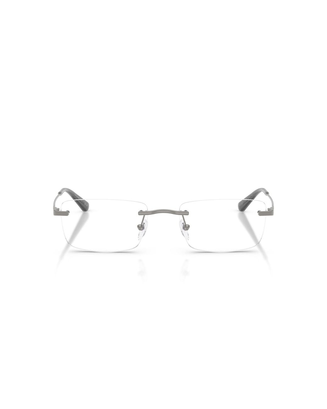 Emporio Armani Black Ea1195Td 3010 Optical Frames Titanium Transparent Squared Normal for men