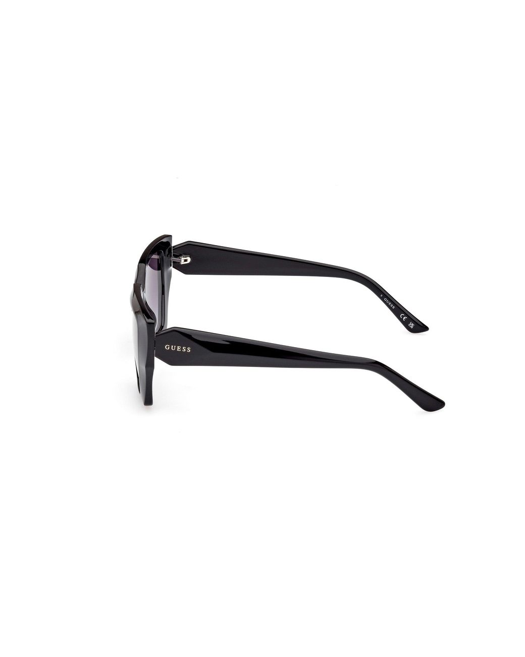 Guess Black Gu7896 01B Sunglasses Injected Geometric Normal Shaded
