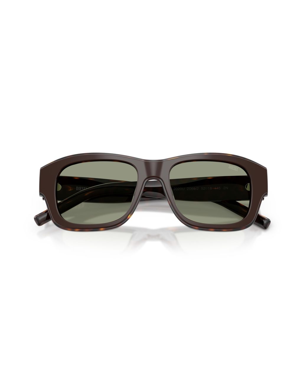 DIESEL Black Dl2020U 2069/2 Sunglasses Acetate Squared Normal