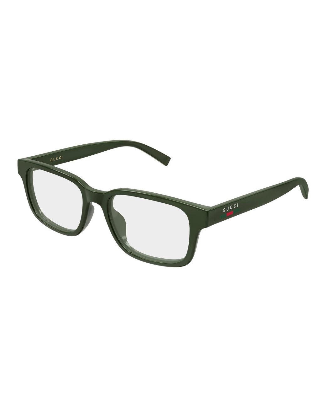 Gucci Black Gg2107Ol 004 Optical Frames Injected Transparent Squared for men