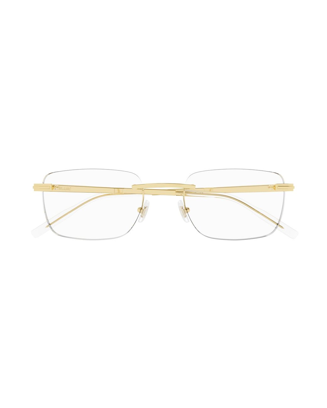 Montblanc Black Mb0279O 002 Optical Frames Metal Squared for men