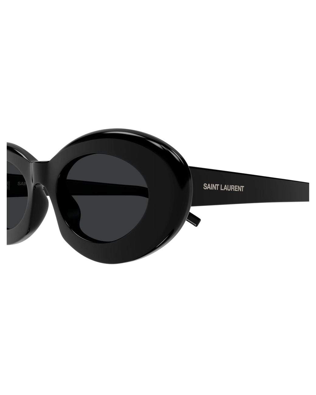 Saint Laurent Black Sl594 Oval Sunglasses