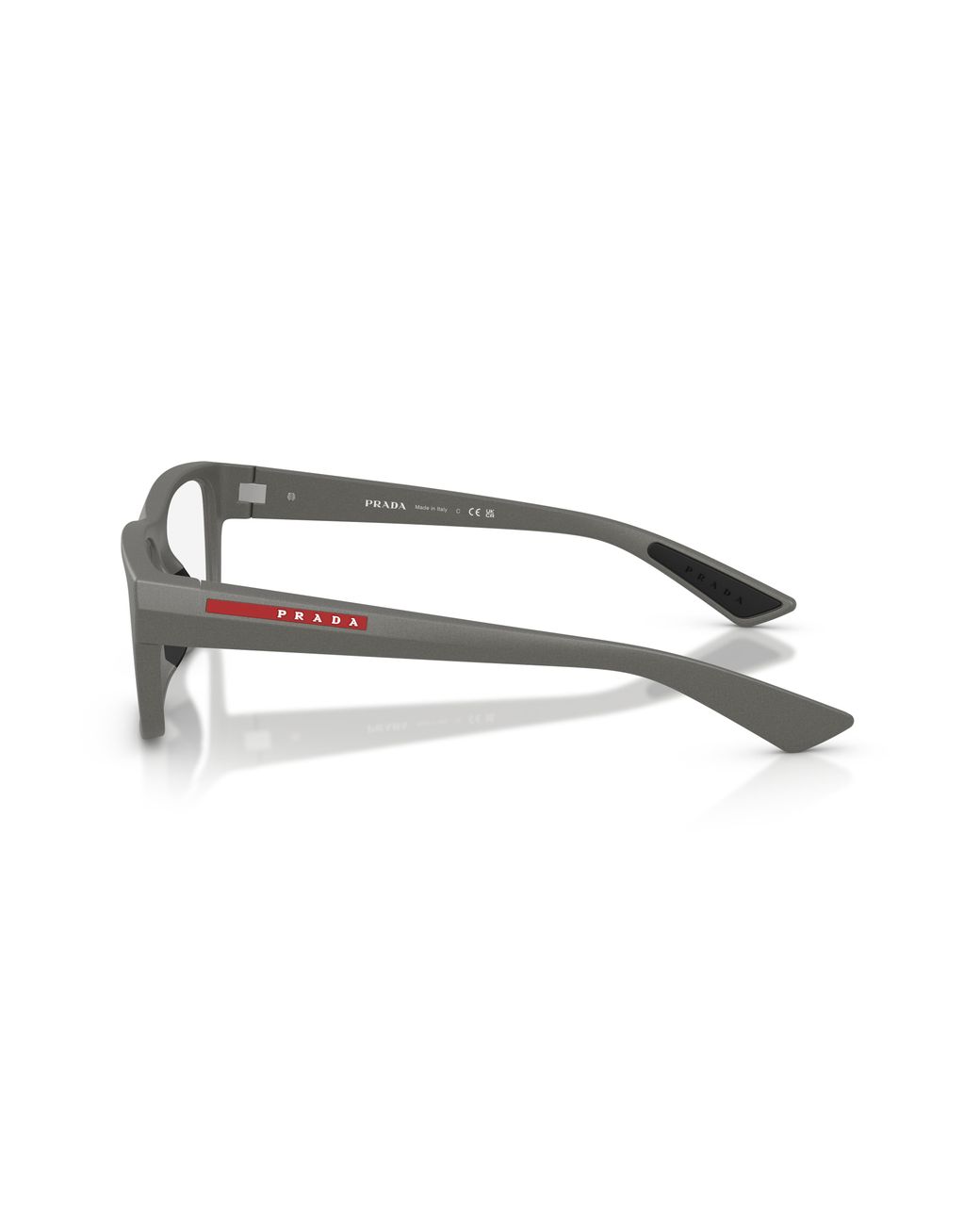 Prada Linea Rossa Black Ps 02Tv 16X1O1 Optical Frames Injected Transparent Pillow Normal for men