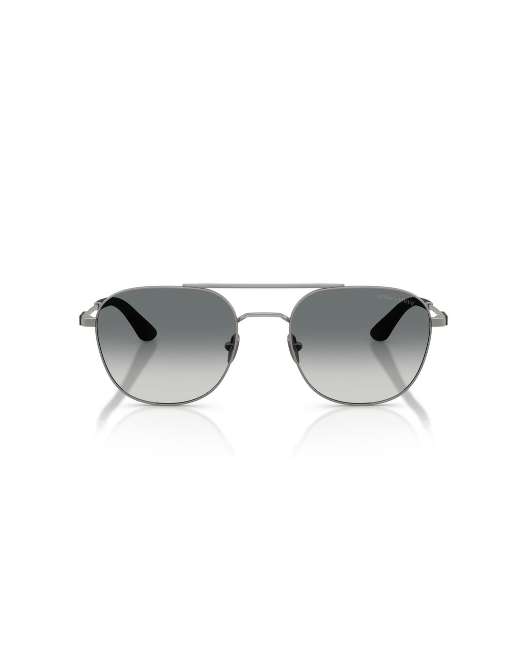 Giorgio Armani Black Ar6178 300371 Sunglasses Metal Squared Normal Shaded for men