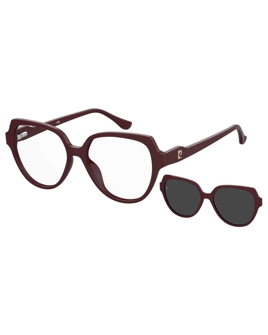 Pierre Cardin Black P.C. 8556/C Lhf/M9 Optical Frames Acetate Cat Eye Polarized
