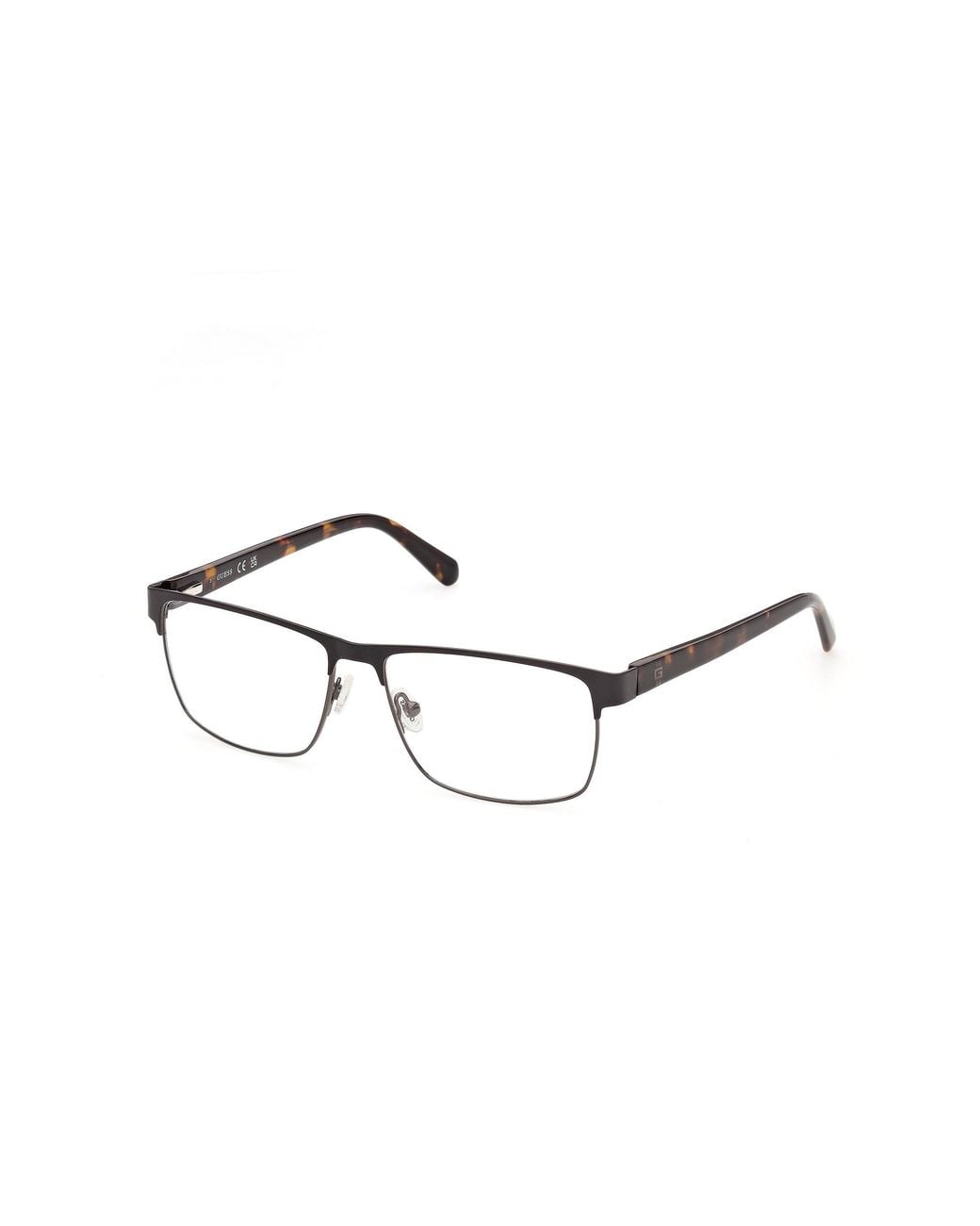 Guess Black Gu50450 2 Optical Frames Metal Squared Normal for men