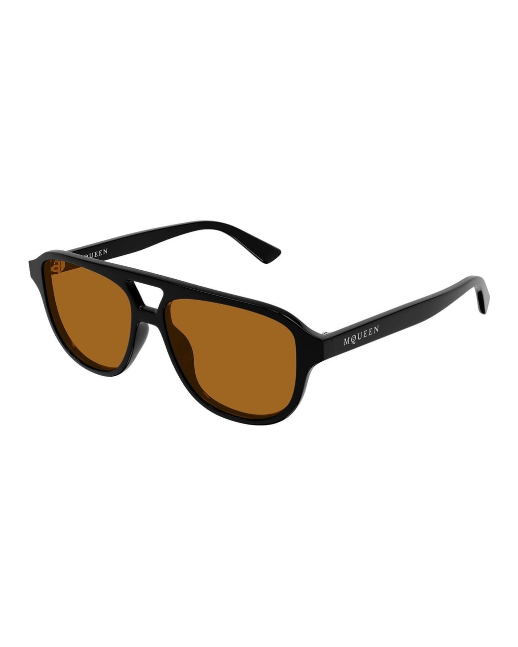McQueen Black Am0573S 003 Sunglasses Acetate Pilot