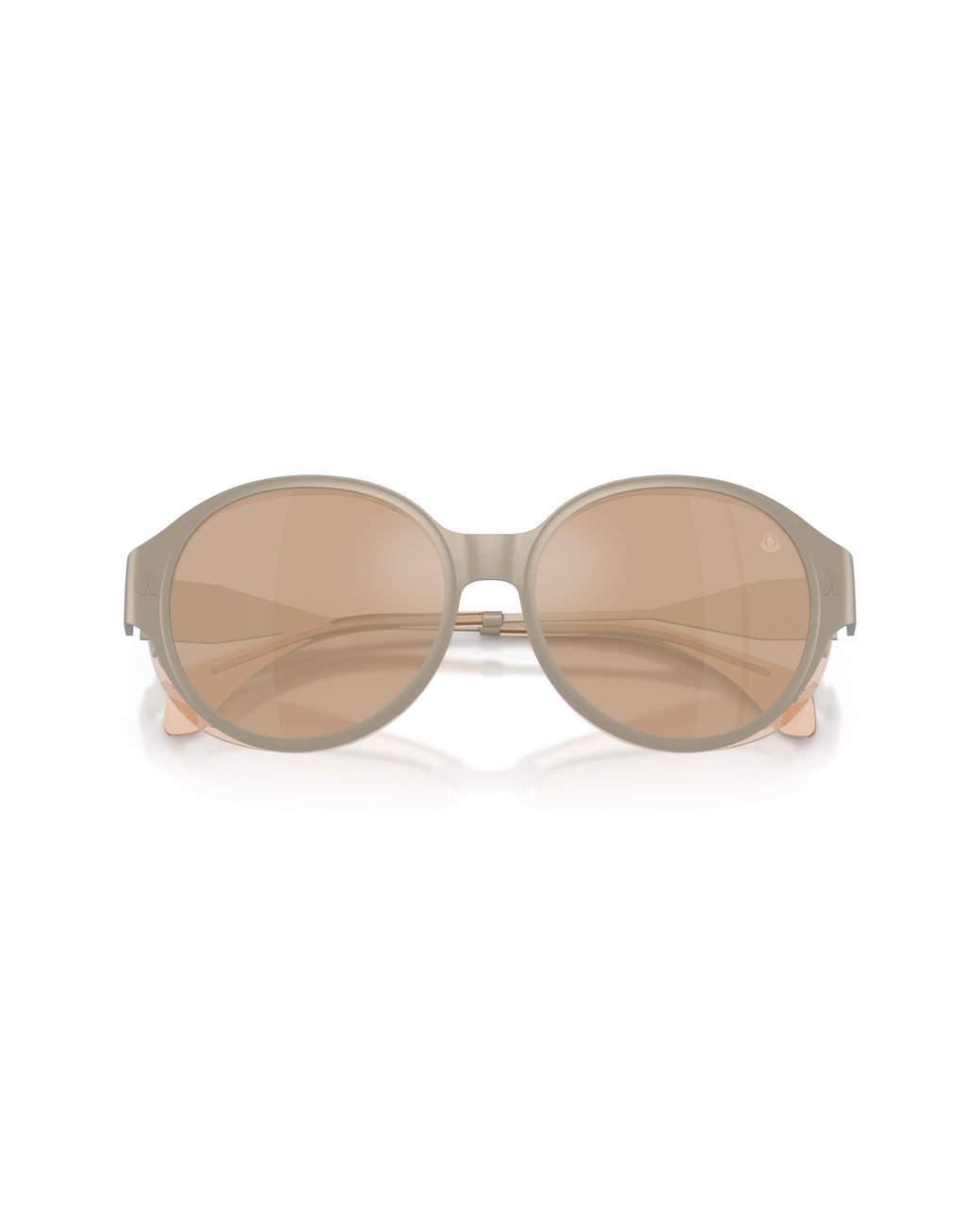 Moncler Black Me4005T Auros 10035A Sunglasses Titanium Round Normal Mirrored