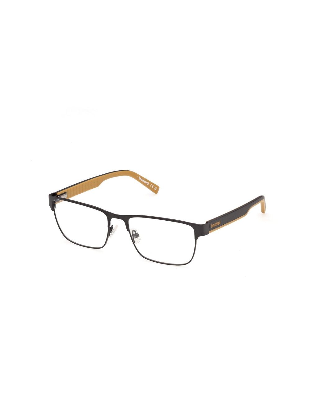 Timberland Black Tb50117 2 Optical Frames Metal Squared Normal for men