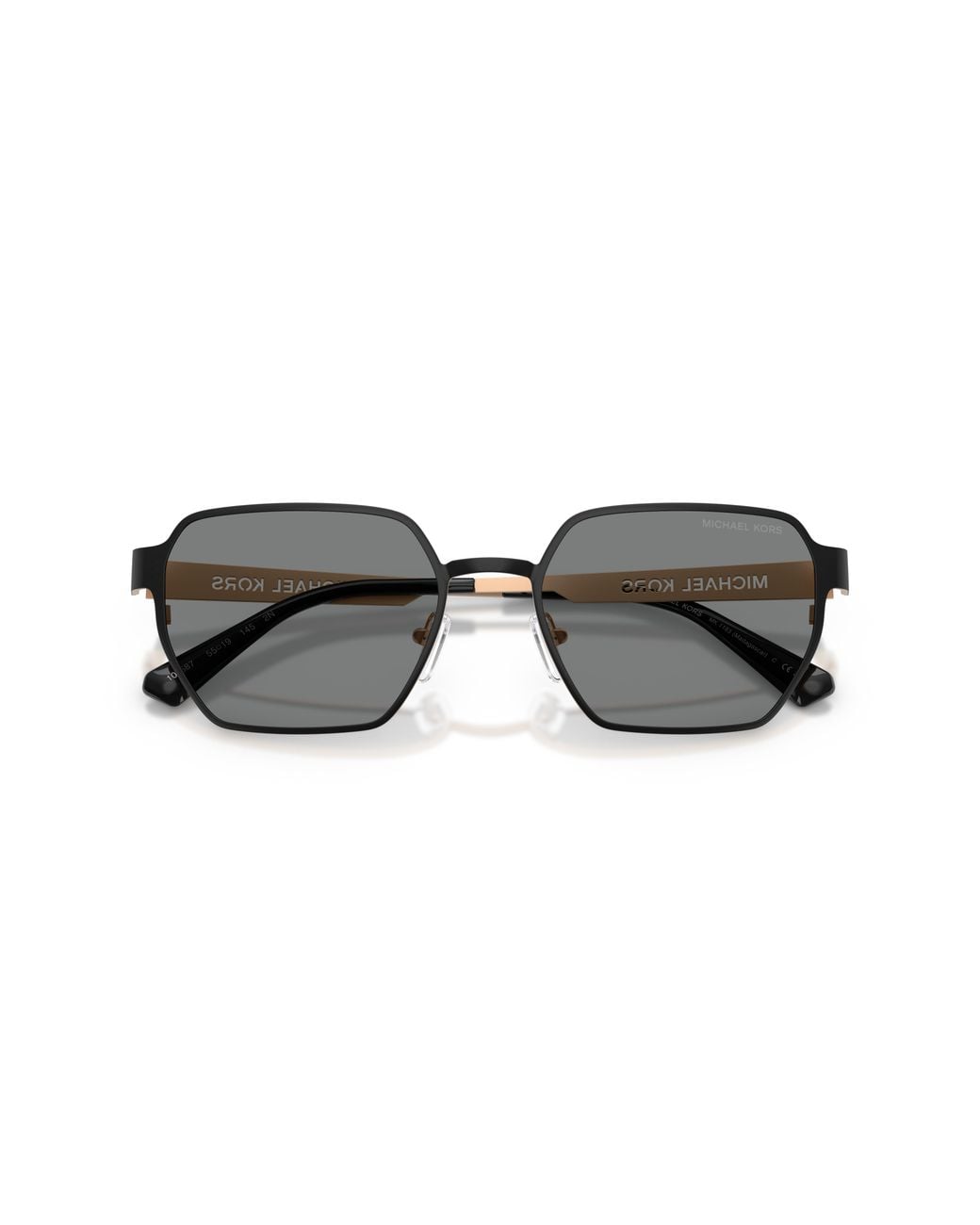 Michael Kors Black Mk1183 Madagascar 100587 Sunglasses Metal Geometric Normal for men