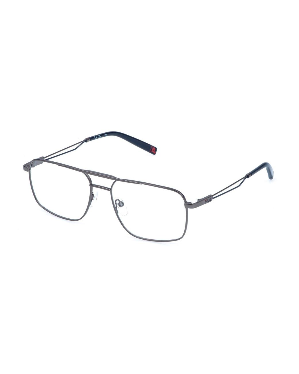 Fila Black Vfia98 531 Optical Frames Metal Squared for men