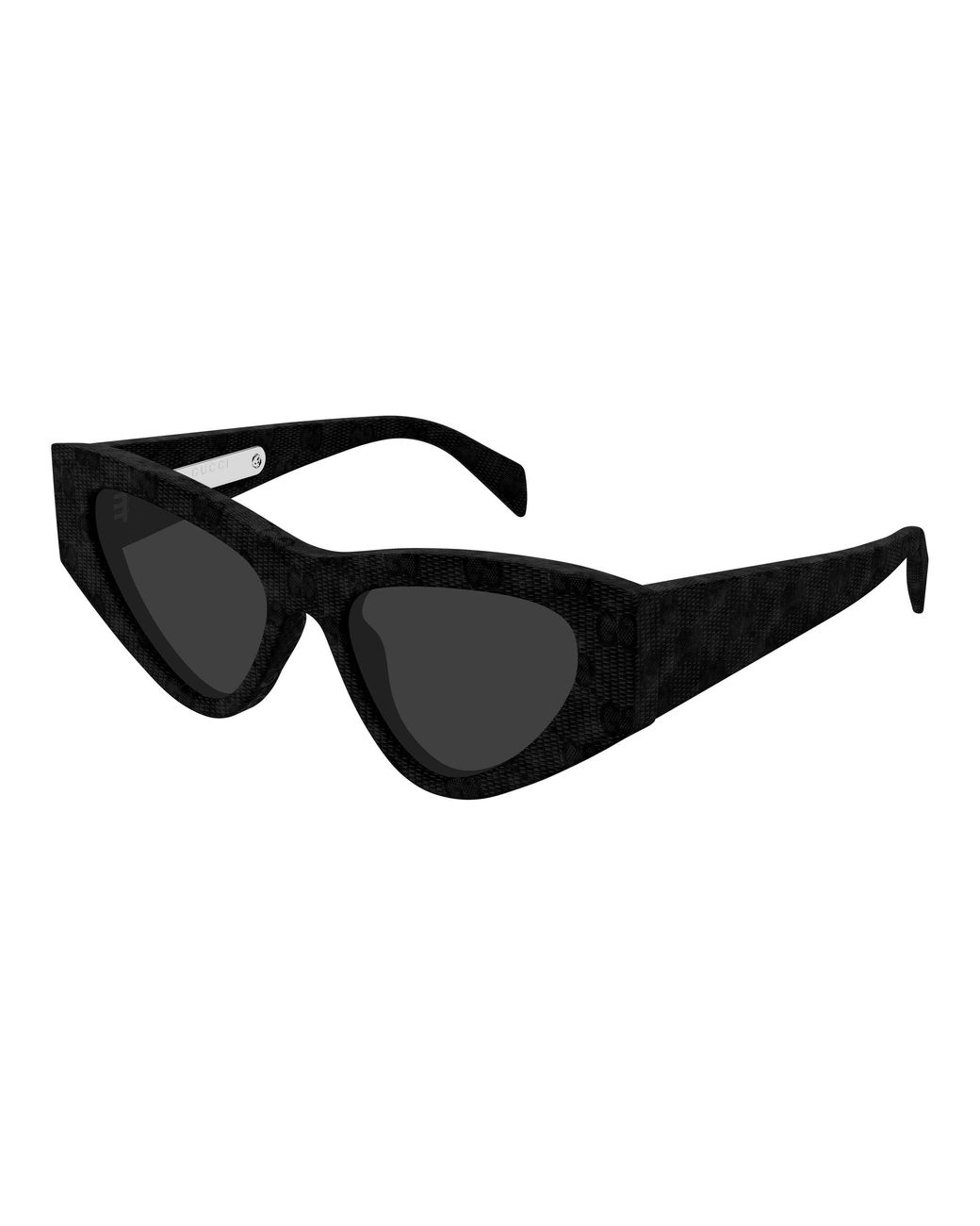 Gucci Black Gg2019S 007 Sunglasses Acetate Cat Eye