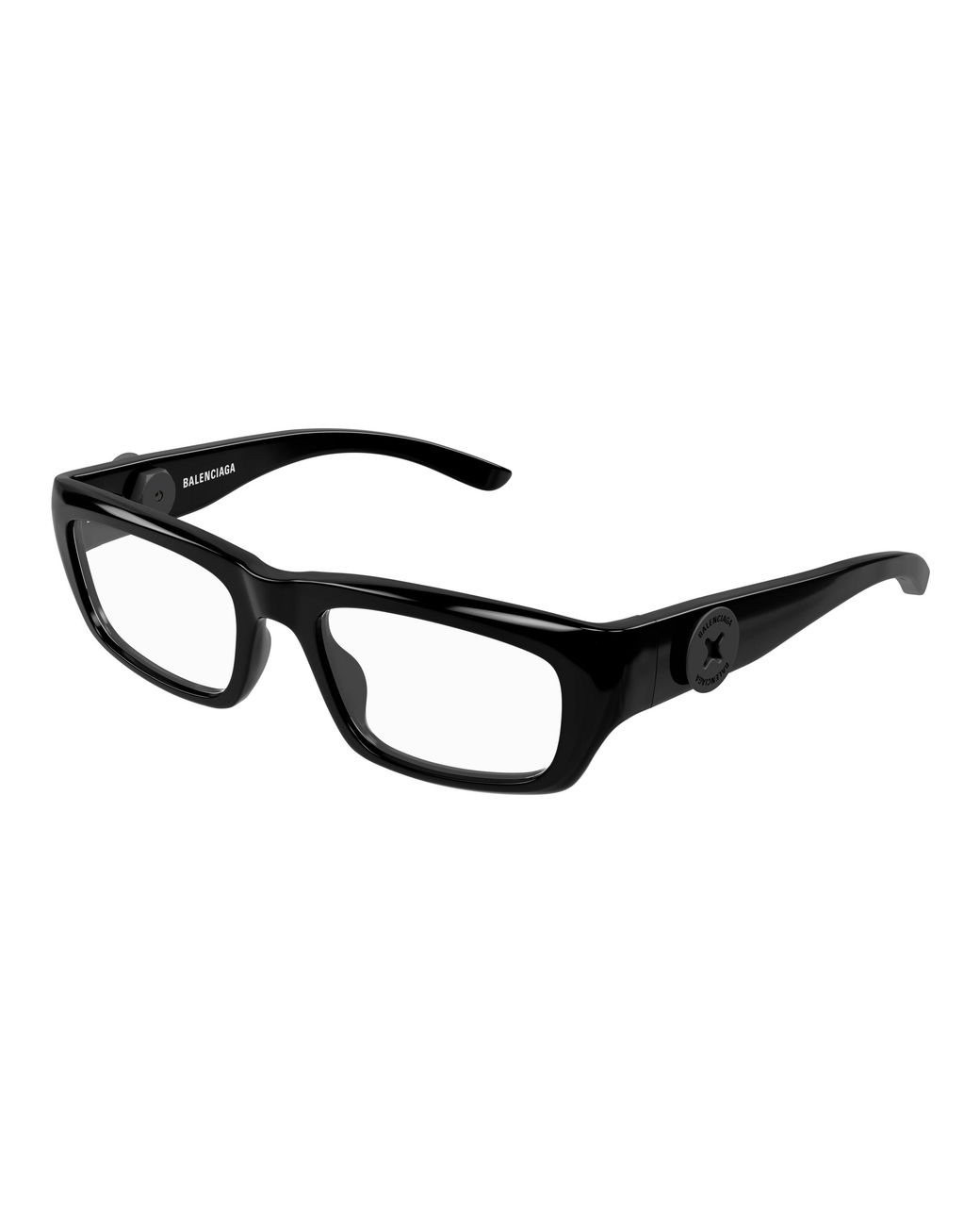 Balenciaga Black Bb0411O 001 Optical Frames Acetate Transparent Squared