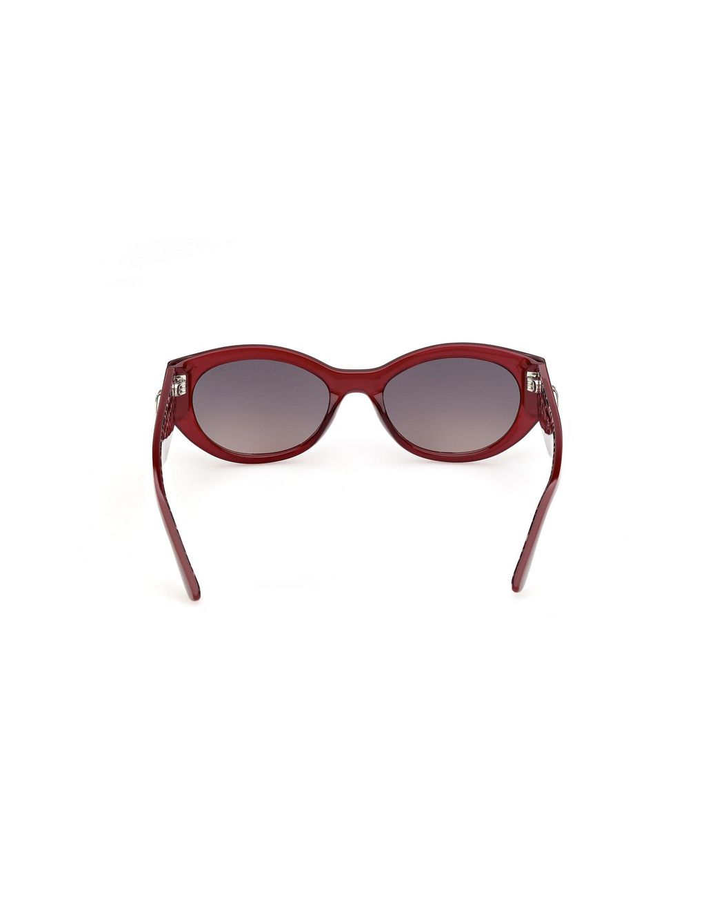 Guess Red Gu00362 69B Sunglasses Injected Smoke Round Normal