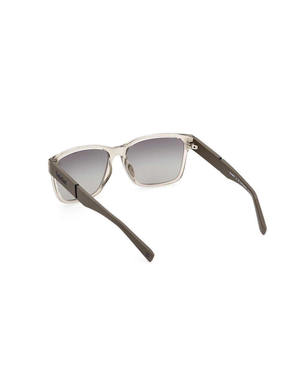 Timberland Black Tb9335-H 45D Sunglasses Injected Smoke Squared Polarized for men