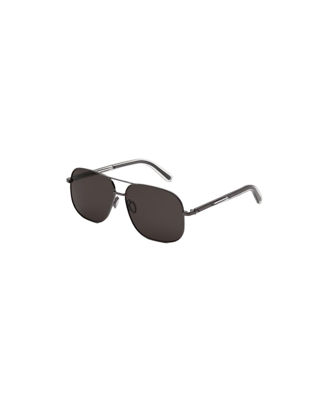 MM6 by Maison Margiela Black Yy9 Lunettes 21 Noir Occhiali Da Sole Metallo Squadrata Normale