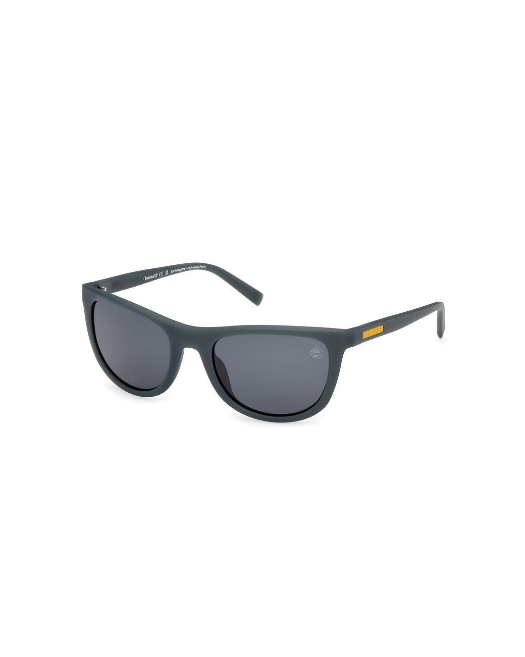 Timberland Black Tb00058 97D Sunglasses Injected Smoke Squared Polarized for men