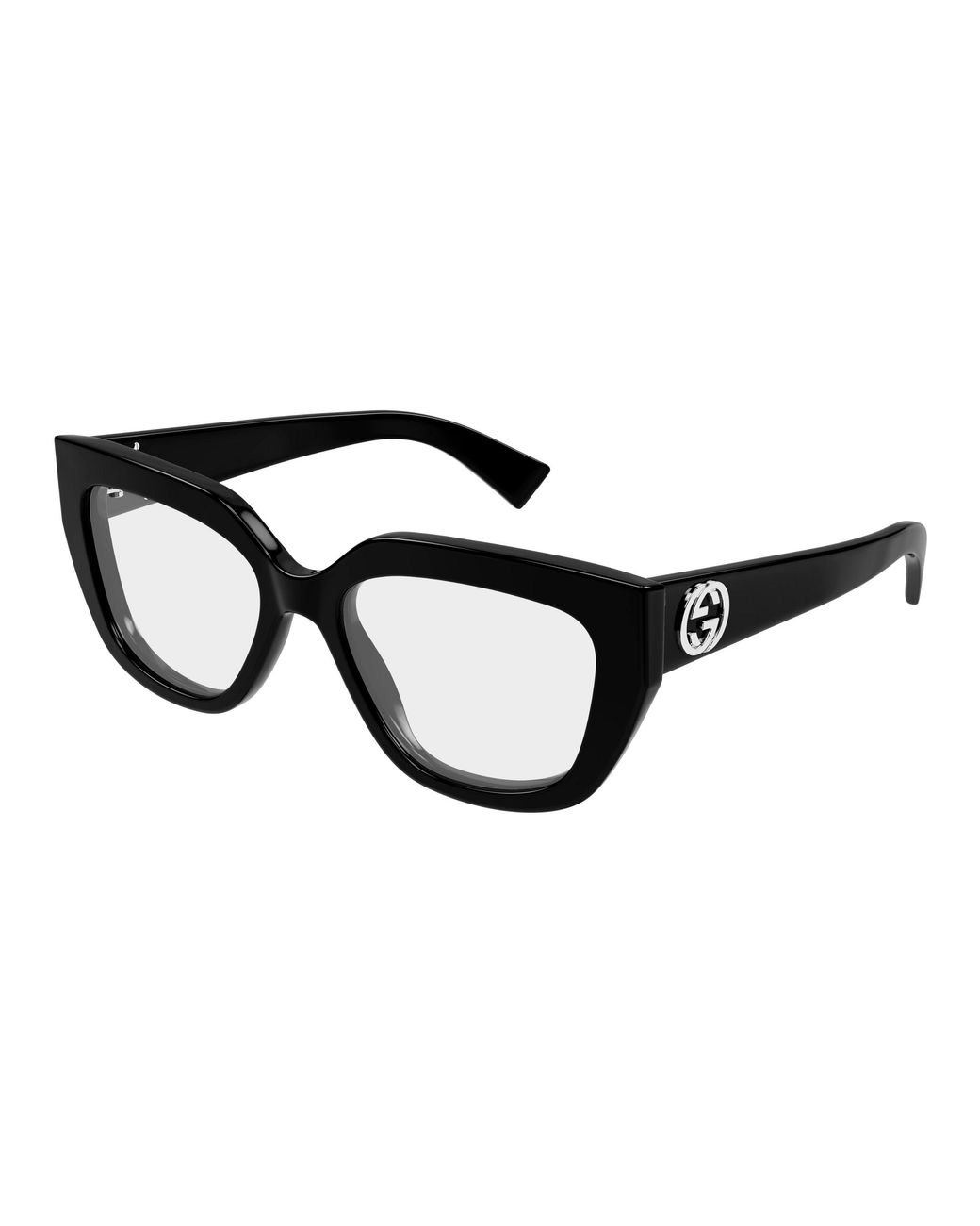 Gucci Black Gg1847O 001 Optical Frames Acetate Transparent Cat Eye
