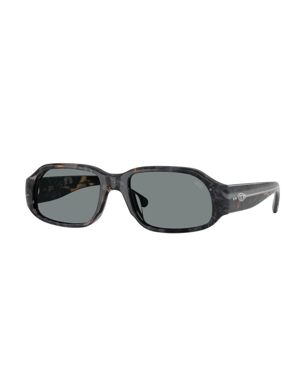 DIESEL Black Dl2009F 2041/1 Sunglasses Acetate Squared Normal
