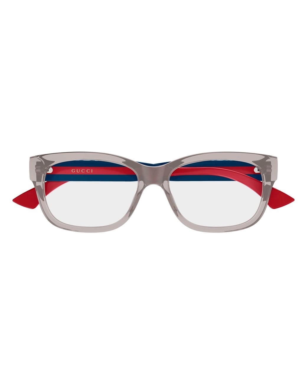 Gucci Black Gg0278On Transparent Striped Leg Frames
