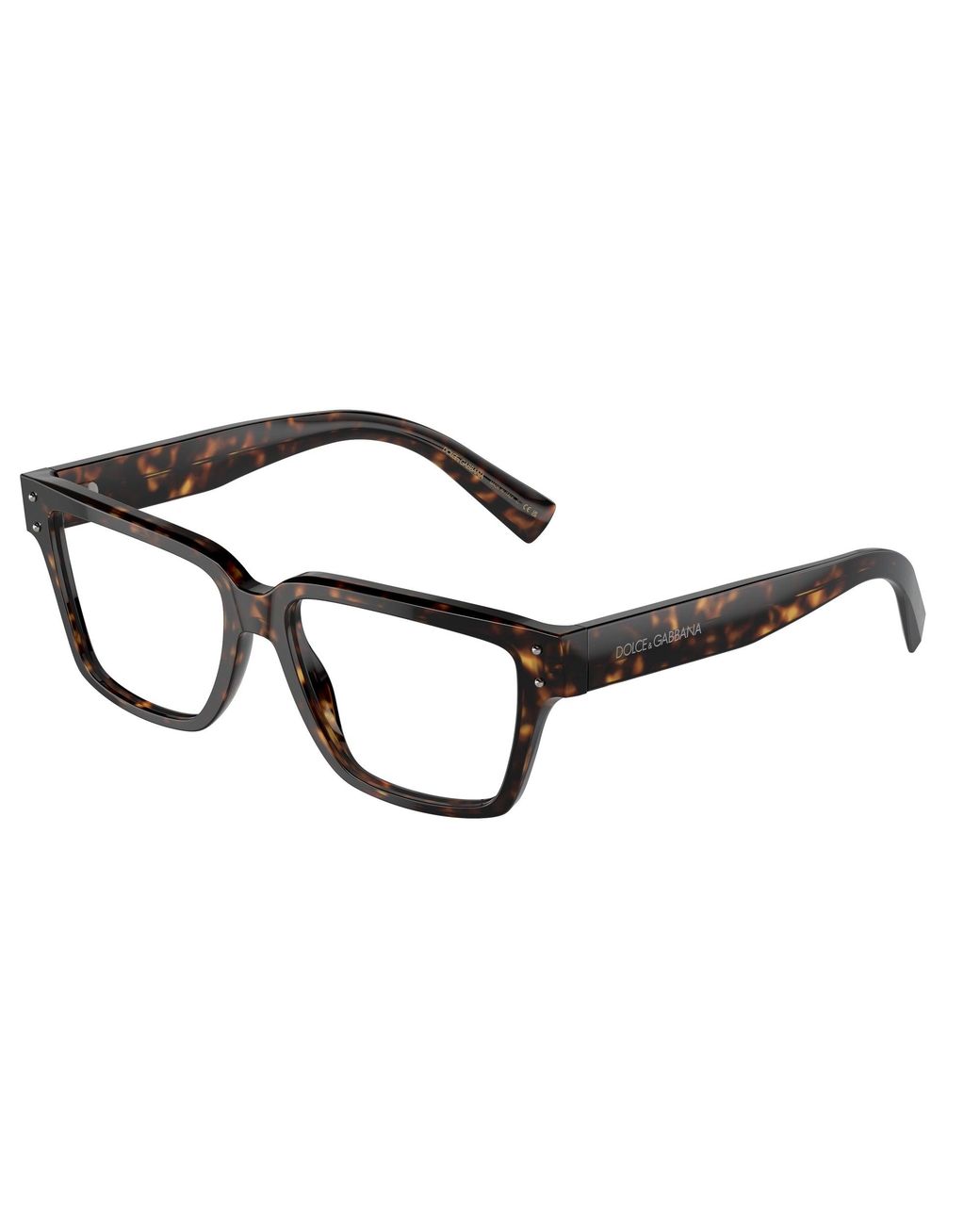Dolce & Gabbana Black Dg3383 502 Optical Frames Acetate Transparent Squared Normal for men