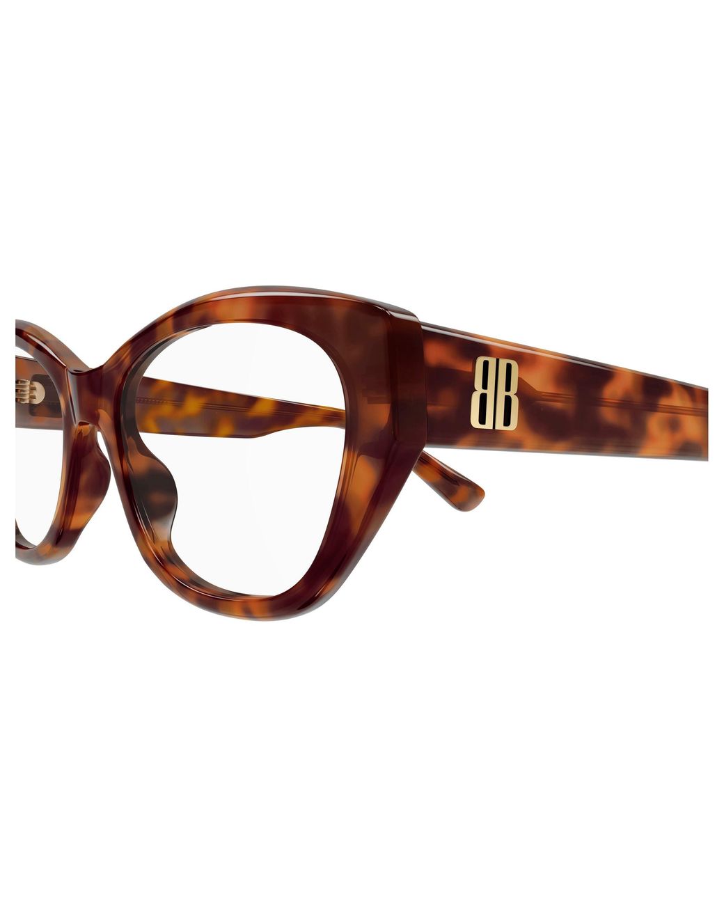 Balenciaga Black Bb0481O 006 Optical Frames Acetate Transparent Cat Eye