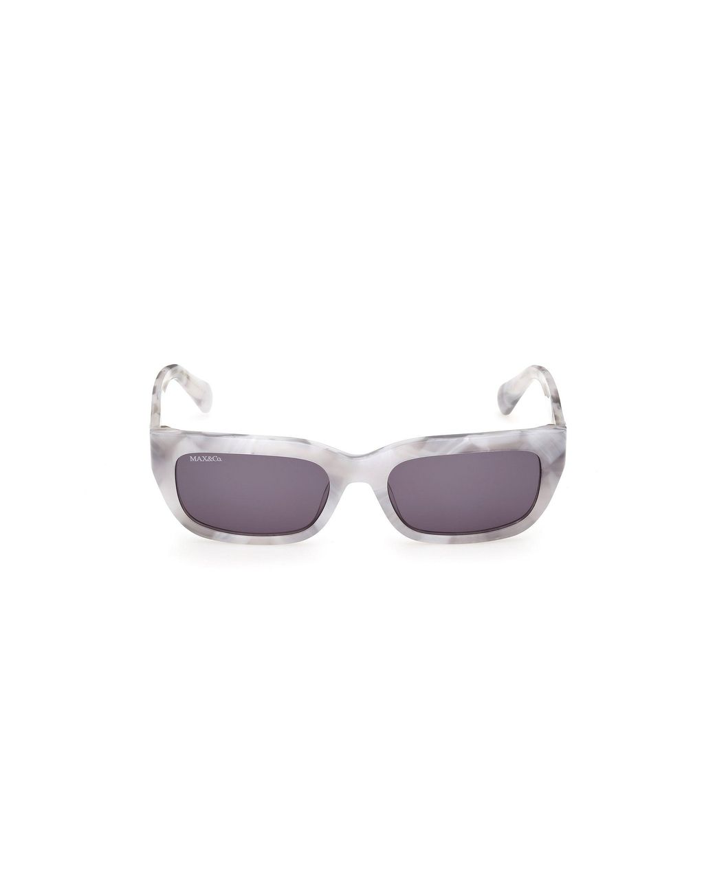 MAX&Co. Black Mo0175 20A Sunglasses Acetate Smoke Squared Normal
