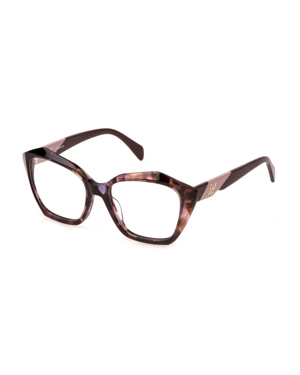 Blumarine Black Vbm850 0Z41 Optical Frames Acetate Geometric