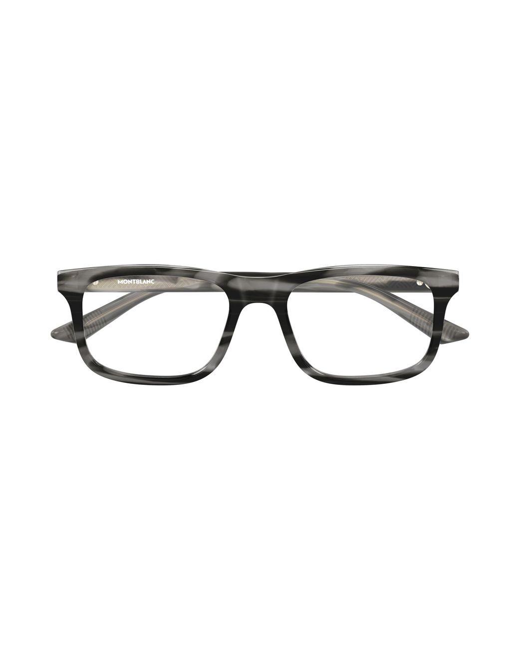 Montblanc Black Mb0457O 004 Optical Frames Acetate Transparent Squared for men