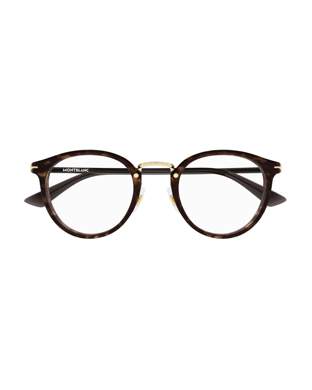 Montblanc Black Mb0406O 002 Optical Frames Acetate Transparent Round for men