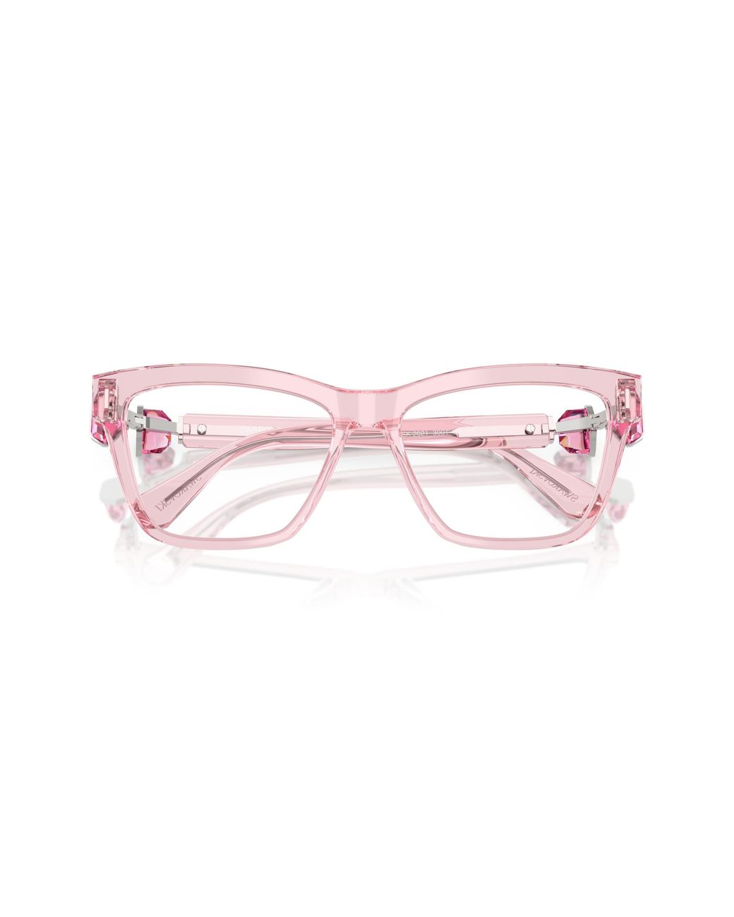 Swarovski Black Sk2021 3001 Optical Frames Acetate Transparent Squared Normal