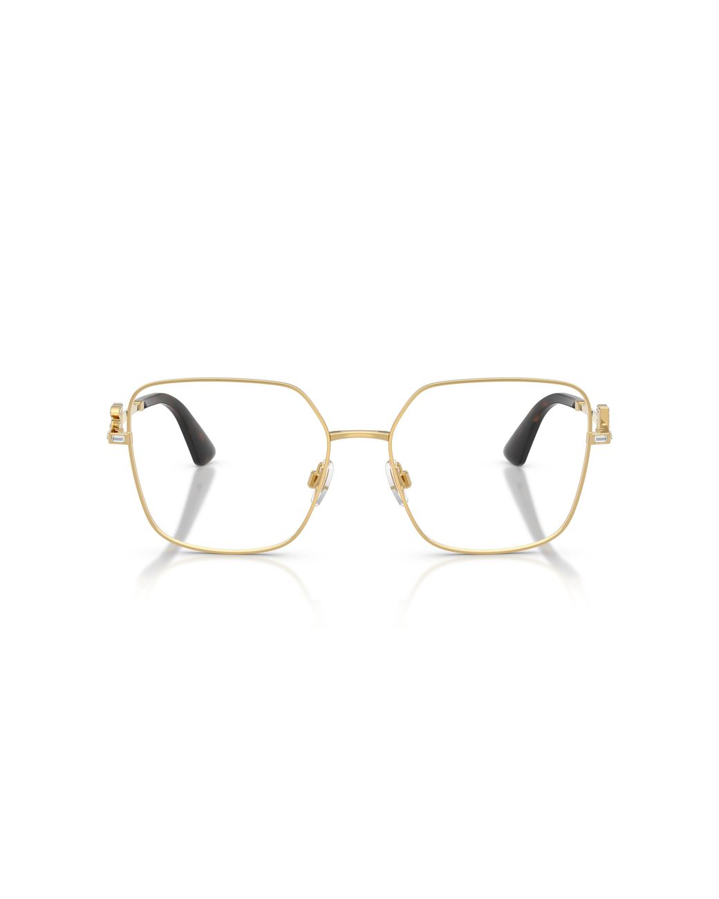Dolce & Gabbana Black Dg1367B 02 Optical Frames Metal Transparent Squared Normal