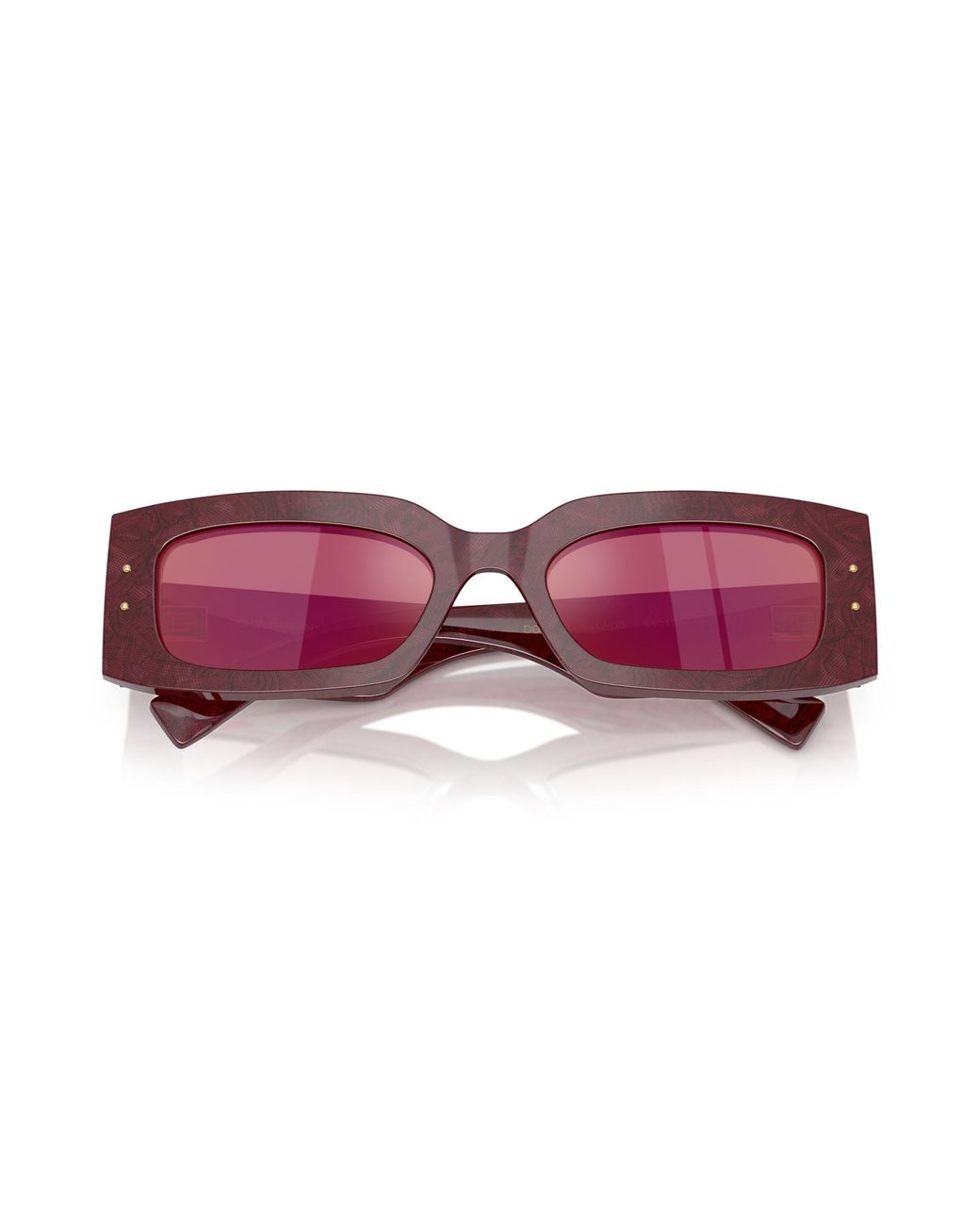 Dolce & Gabbana Black Dg4479 3442D0 Sunglasses Acetate Squared Mirrored