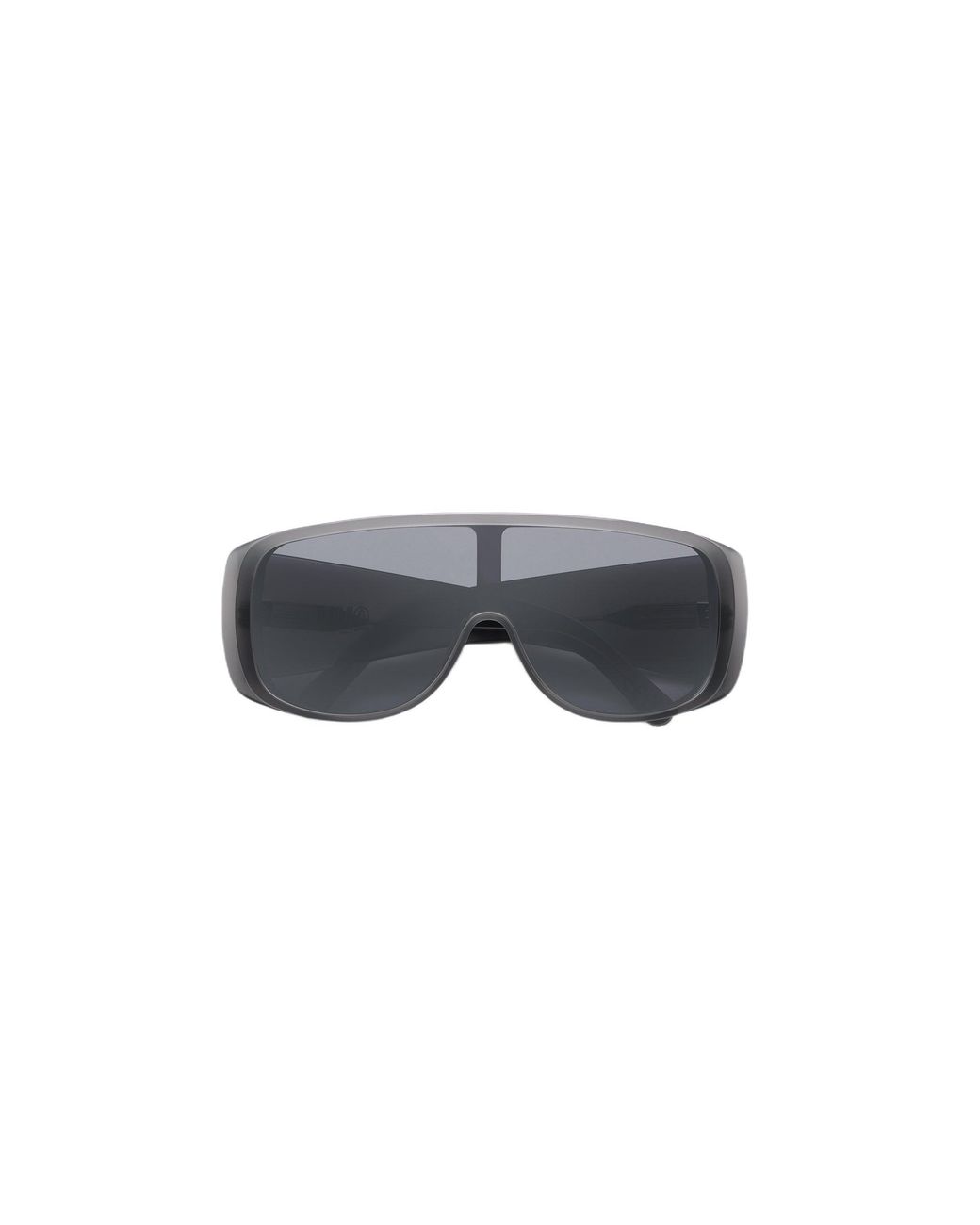 MM6 by Maison Margiela Black X6C Margiela Mm6 Mask Occhiali Da Sole Acetato Maschera Specchiato