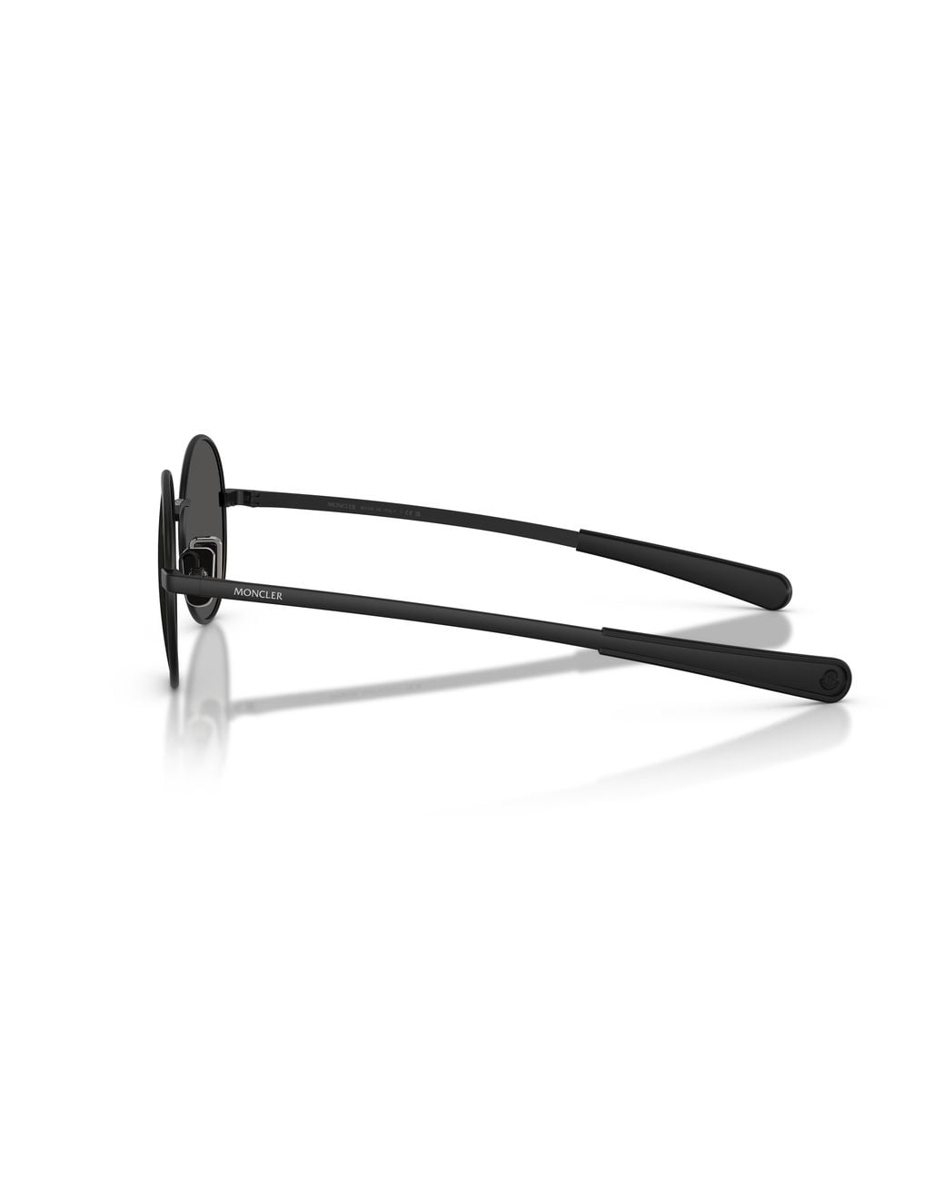 Moncler Black Me4016 Centro 100181 Sunglasses Metal Round Polarized