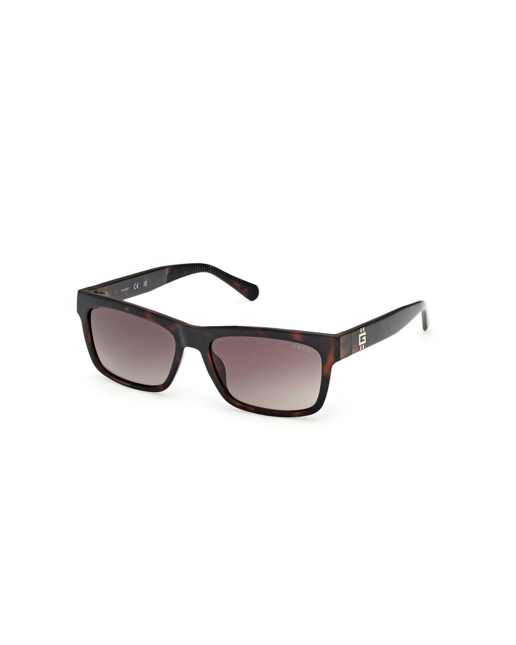 Guess Black Gu00221 52F Sunglasses Injected Squared Normal for men