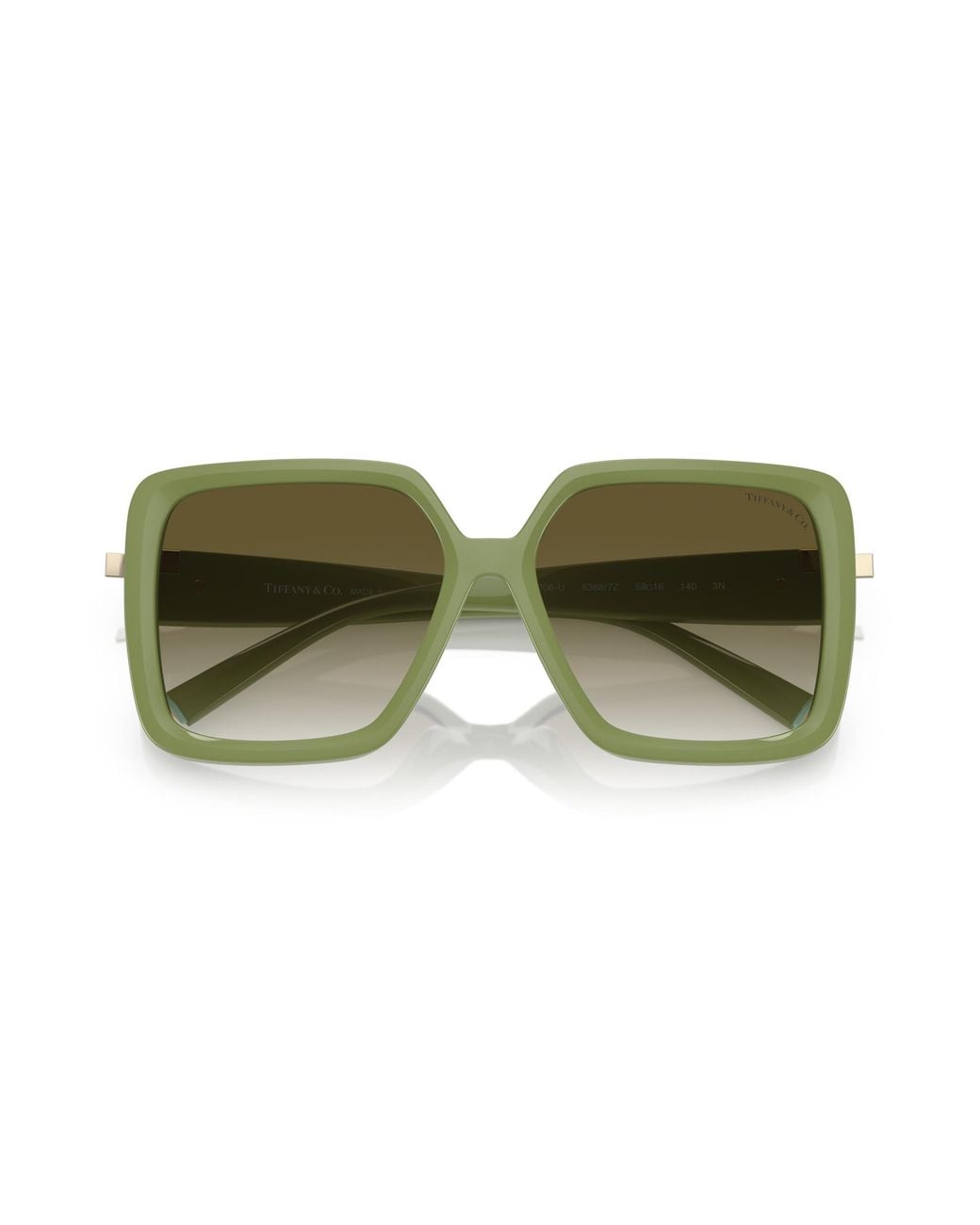 Tiffany & Co Green Tf4206U 83687Z Sunglasses Injected Squared Normal Shaded