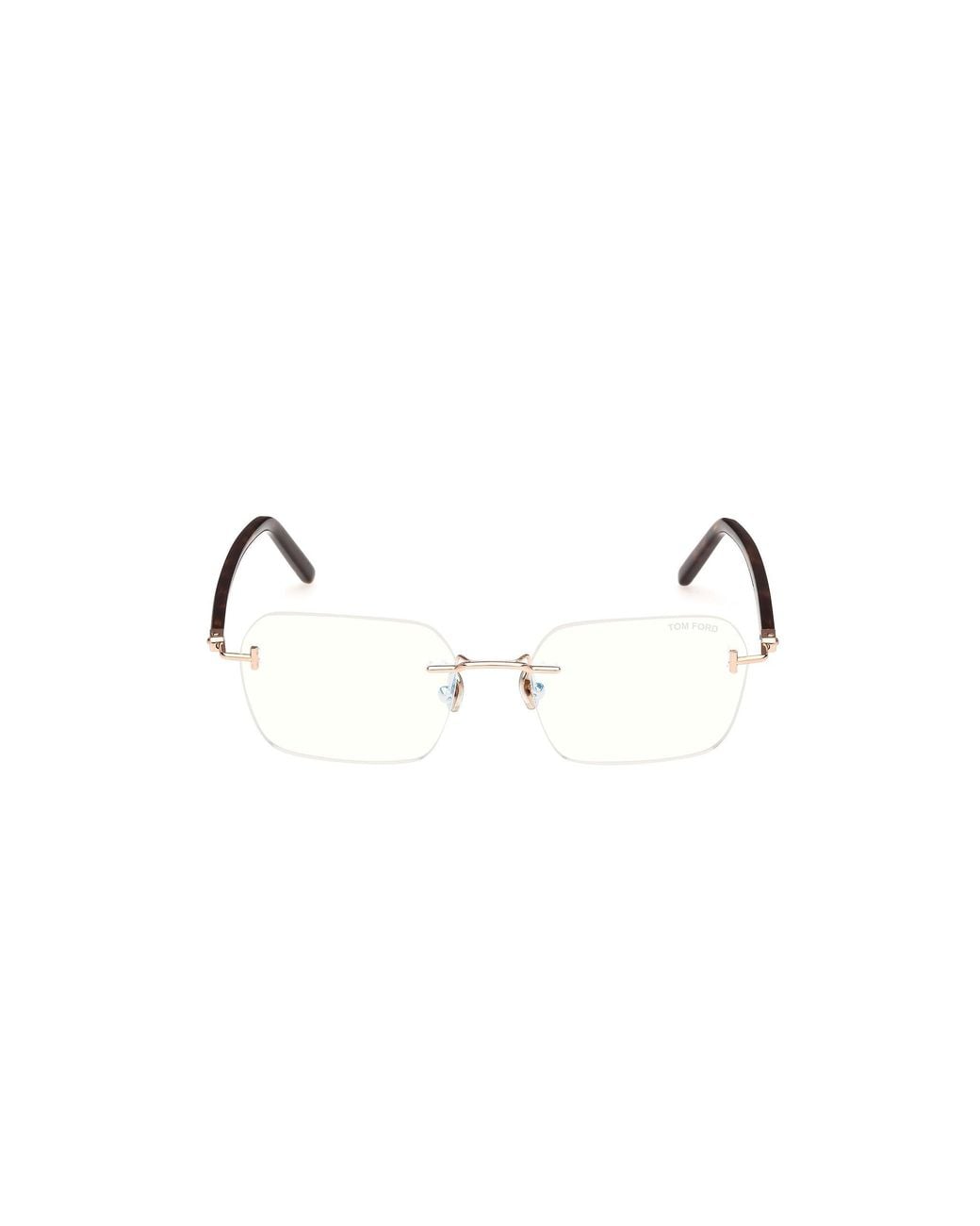 Tom Ford Black Ft5934-B 028 Optical Frames Metal Squared Normal for men