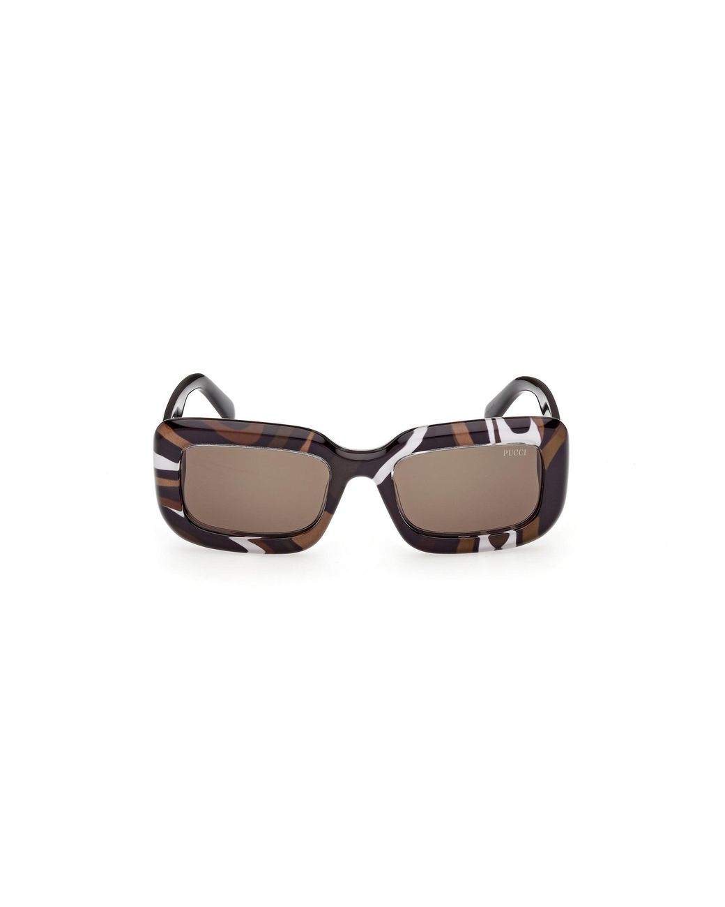 Emilio Pucci Black Ep0253 99E Sunglasses Acetate Squared Normal
