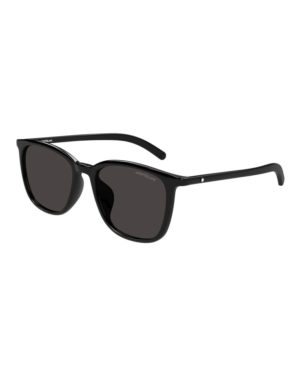 Montblanc Black Mb0487Sa 001 Sunglasses Squared for men