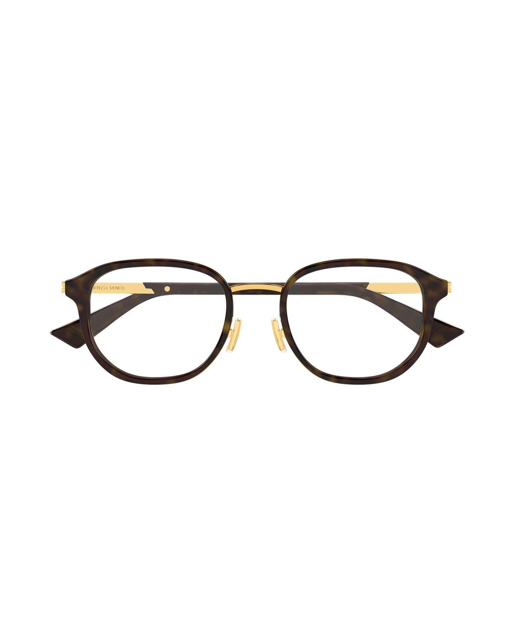 Bottega Veneta Black Bv1378Ok 002 Optical Frames Acetate Transparent Round
