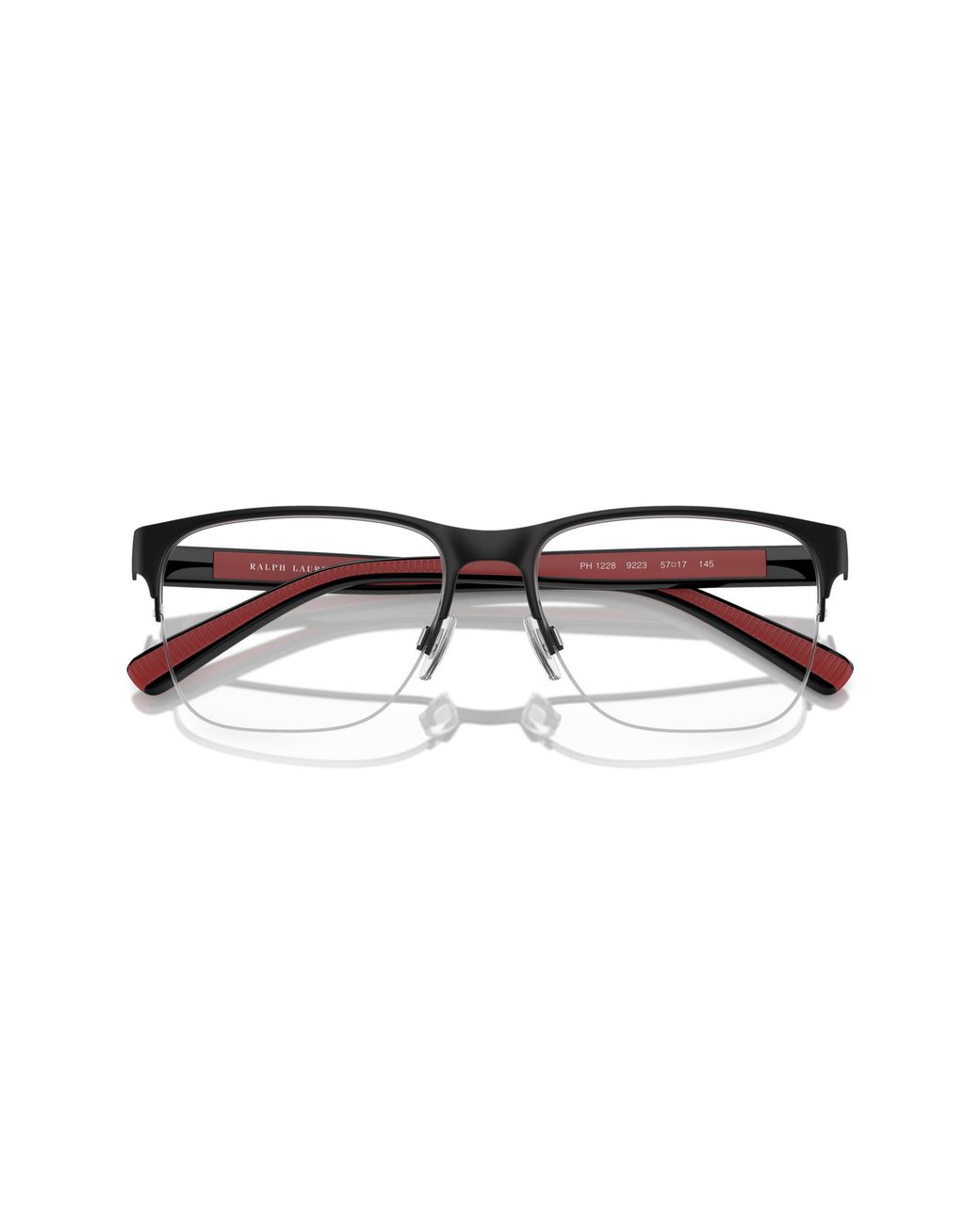Polo Ralph Lauren Black Ph1228 9223 Optical Frames Metal Pillow Normal for men