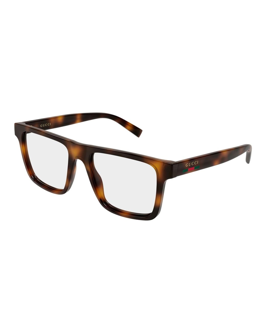 Gucci Black Gg2236O 005 Optical Frames Injected Transparent Squared for men