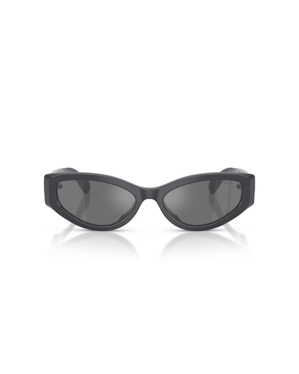 Swarovski Black Sk6045U 10836G Sunglasses Acetate Cat Eye Mirrored