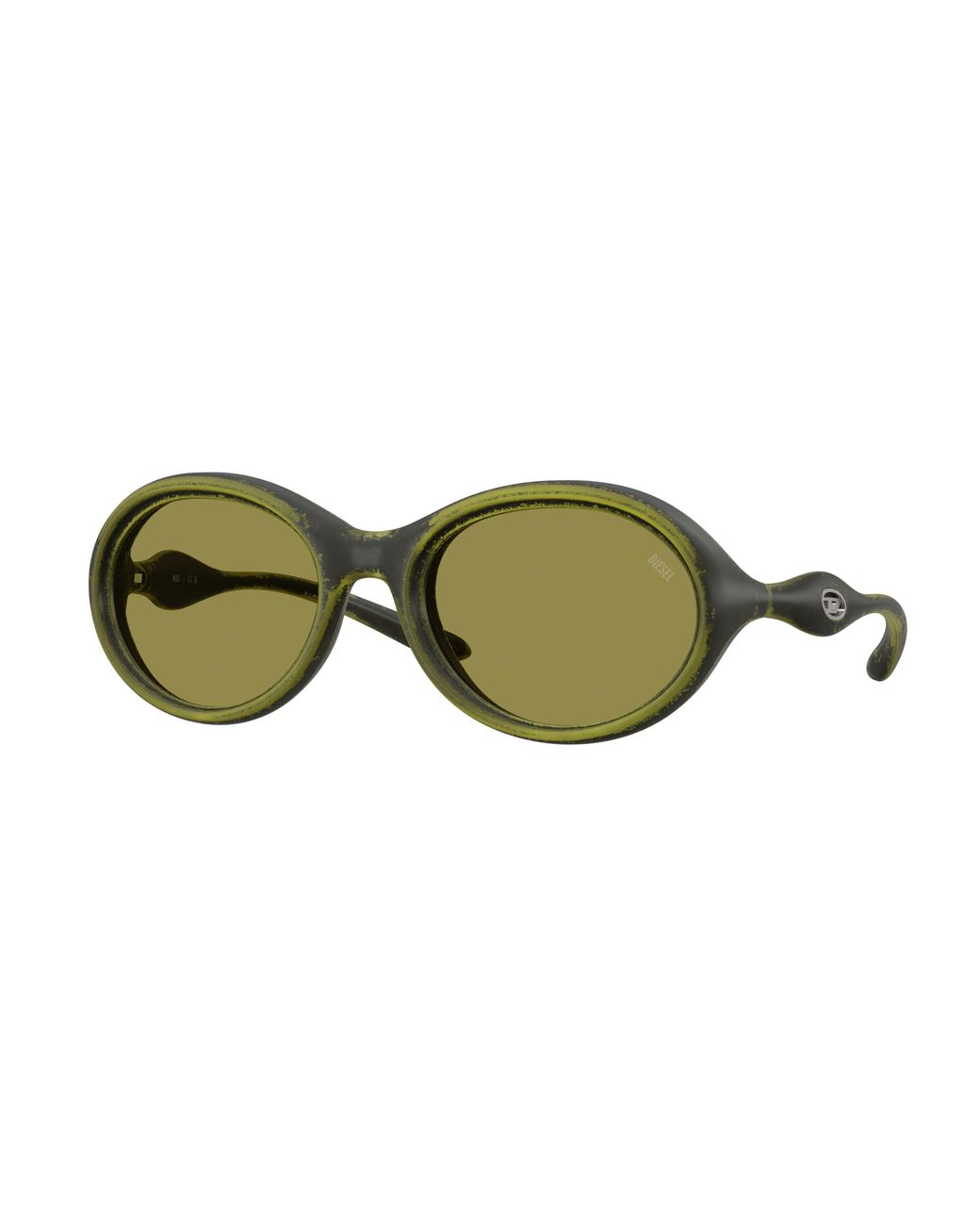 DIESEL Green Dl3009U 511/2 Sunglasses Injected Round Normal
