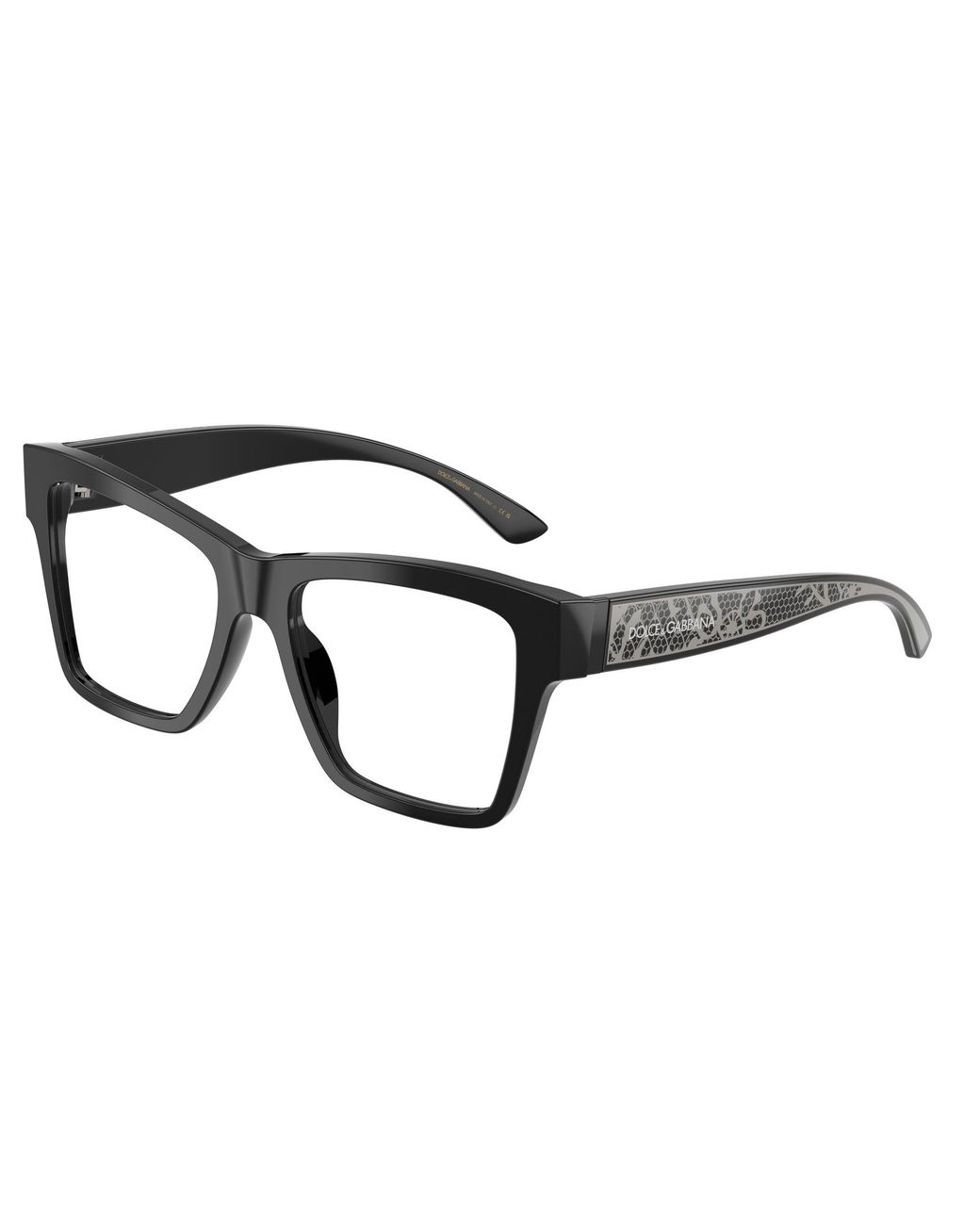 Dolce & Gabbana Black Dg3411 501 Optical Frames Acetate Squared Normal
