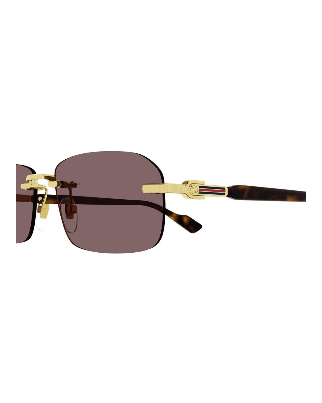 Gucci Black Gg1221S 002 Sunglasses Metal Squared Normal for men