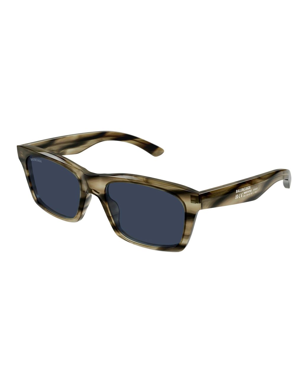 Balenciaga Black Bb0423S 004 Sunglasses Acetate Squared for men