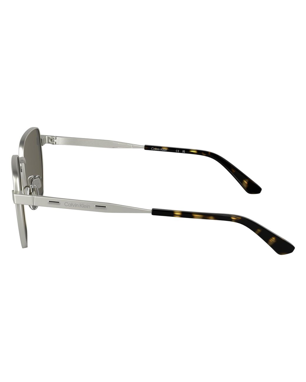Calvin Klein Black Ck25100S 045 Sunglasses Metal Squared Normal