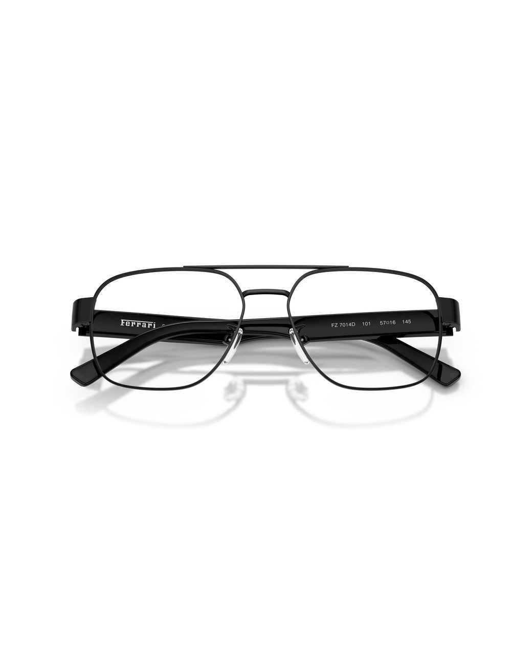 FERRARI SCUDERIA Black Fz7014D 101 Optical Frames Metal Pillow Normal for men
